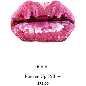 Mackenzie Childs Pucker Up Throw Pillow